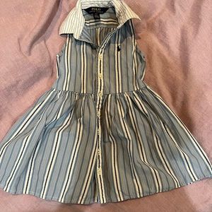 Toddler girls polo Ralph Lauren striped dress